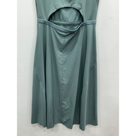 Athleta Ryder Dress Women's Medium Green Sleeveless Athletic Midi Dress - Picture 8 of 13
